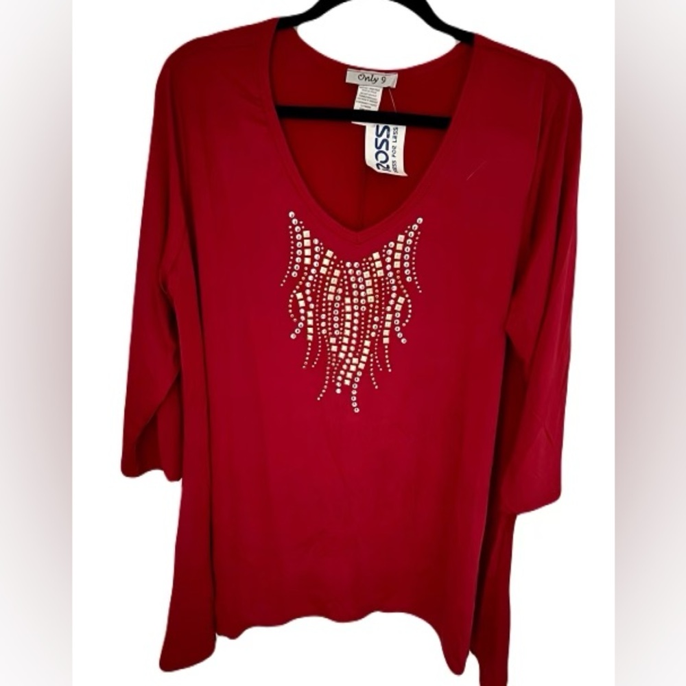 NWT Red plus size blouse